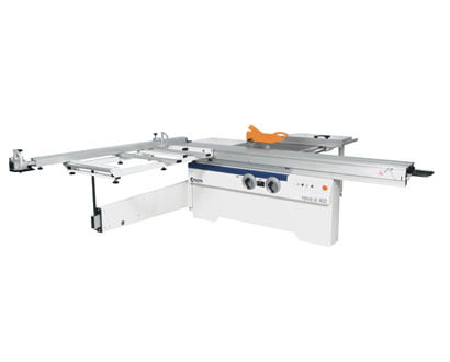 Sliding panel saw deals machine